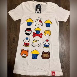 NWT Hello Kitty x Johnny Cupcakes Rare T-Shirt Limited Edition Women's Small